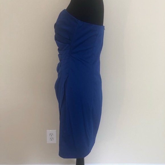 Blue Strapless Junior Dress - Picture 4 of 7